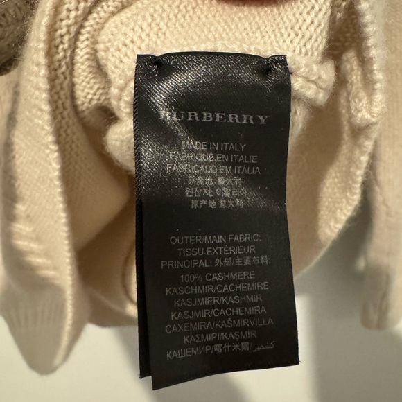 Burberry Classic Cream Crew Neck Sweater - Picture 3 of 3